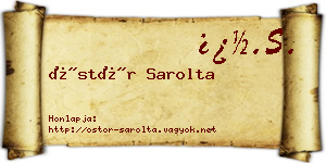 Östör Sarolta névjegykártya